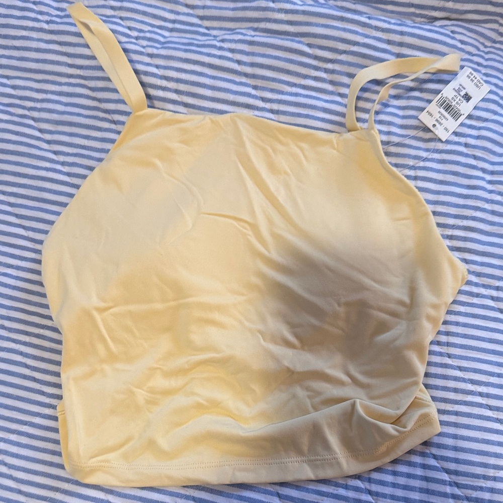 Offline yellow cropped tank; nwt